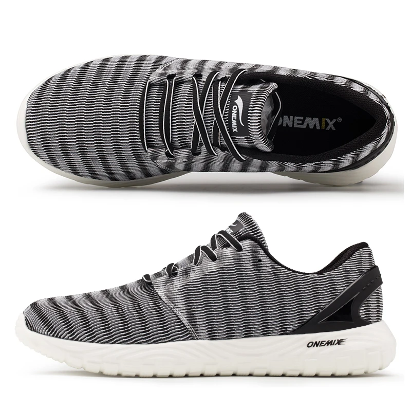 Женские кроссовки для бега ONEMIX Белые Повседневные Дышащие сетчатые тенниса на