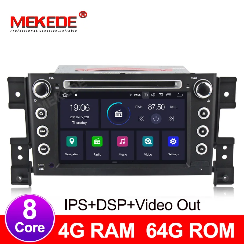 MP5-Multimedia-плеер Авто IPS сенсорный DSP экран Android 9 0 автомобильный Радио Стерео DVD