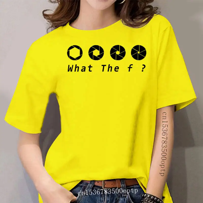 

women t shirt What The F -Camera Women t-shirt