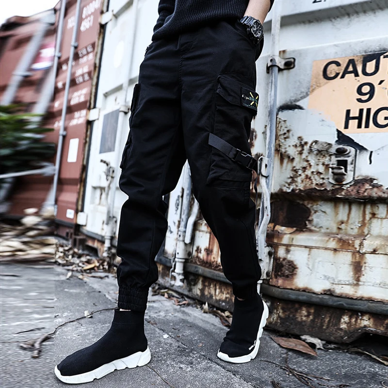 Шаровары Jogger Брюки мужские 2020 уличные брюки карго Мужские Модные Карманы штаны
