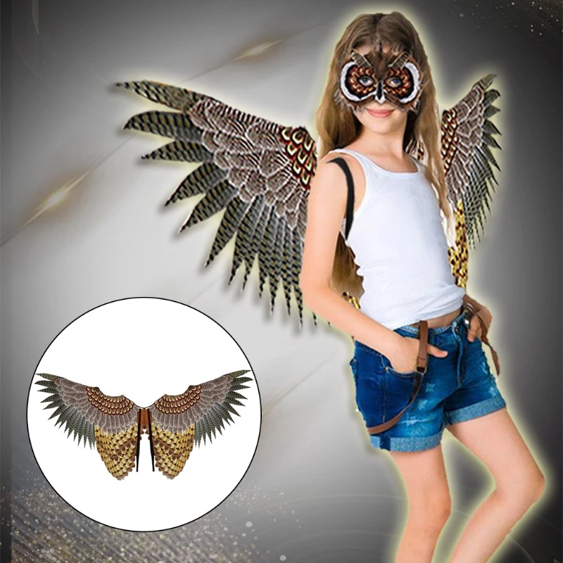 

Cosplay Child Owl Wing Costumes Fashion Cosplay Costume Party Wing Prop Masquerade Accessories Halloween Carnival Gift