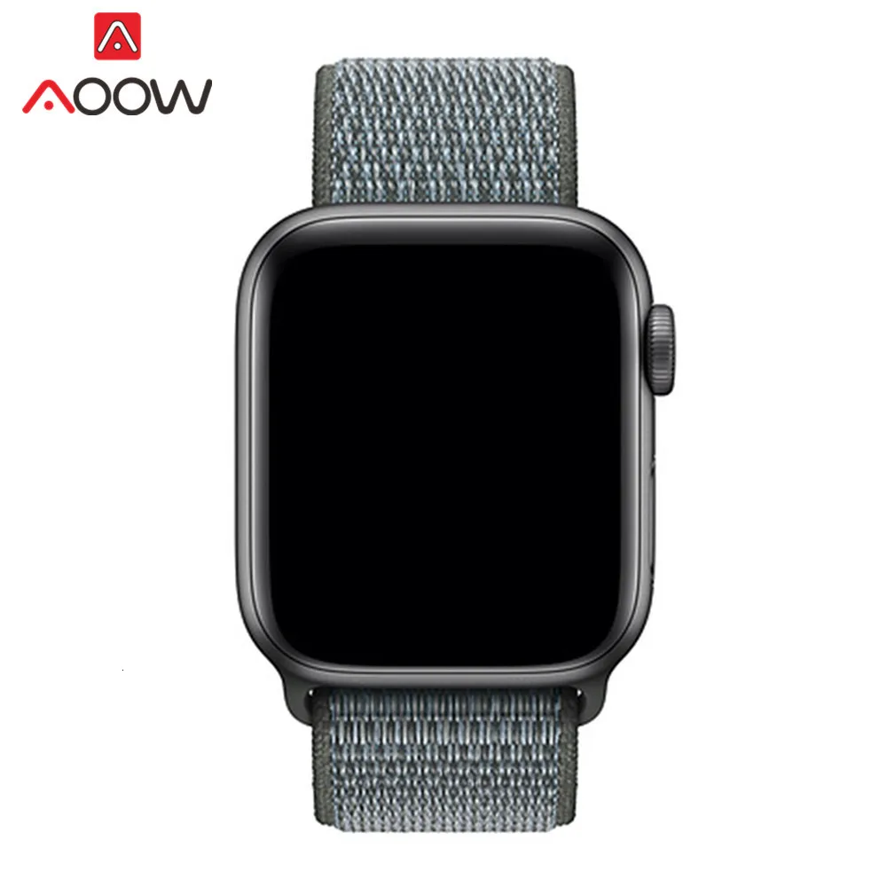 Цветной нейлоновый ремешок для часов Apple Watch 38 мм 42 мм 40 мм 44 мм тканый холщовый ремешок на липучке браслет для часов iwatch 1 2 3 4