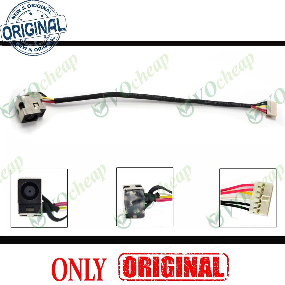 Новый разъем питания постоянного тока для ноутбука HP Pavilion dv5 G71 DV6 CQ61, разъем для зарядки ноутбука Compaq Presario CQ71, соединительный кабель Новый разъем питания постоянного тока для ноутбука HP Pavilion dv5 G71 DV6 CQ61, разъем для зарядки ноутбука Compaq Presario CQ71, соединительный кабель