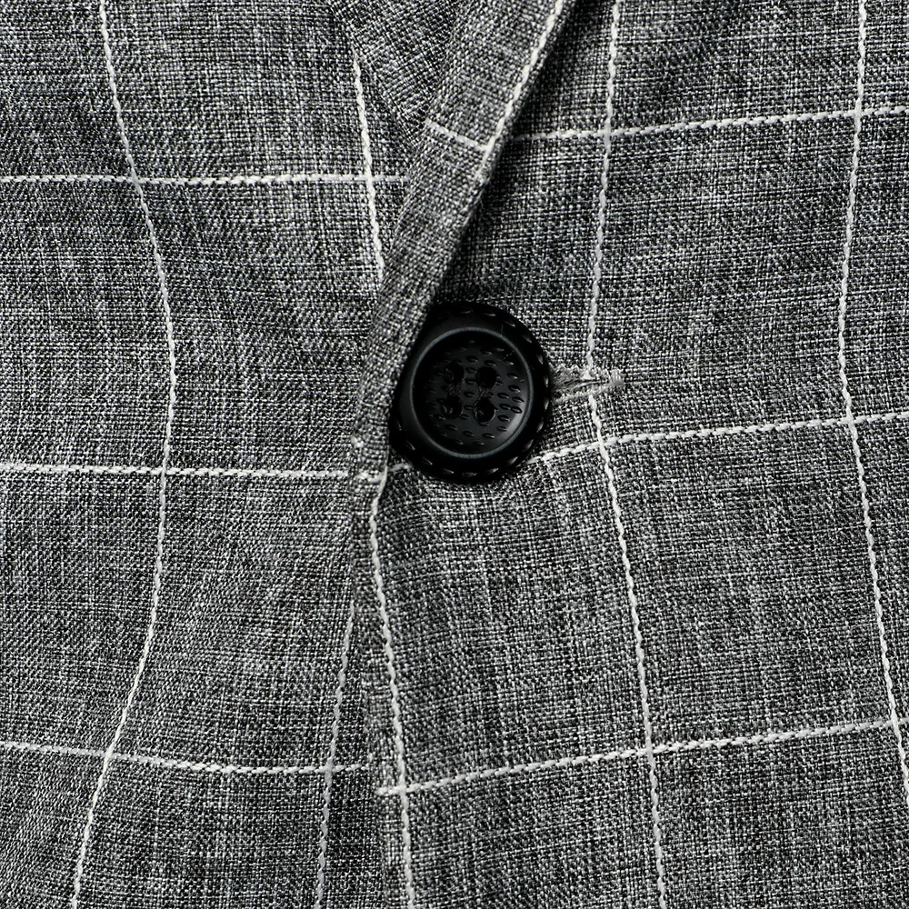 

Men Suit Casual Fashion Slim Plaid Dress Party Coat Party Club Best Man Gown