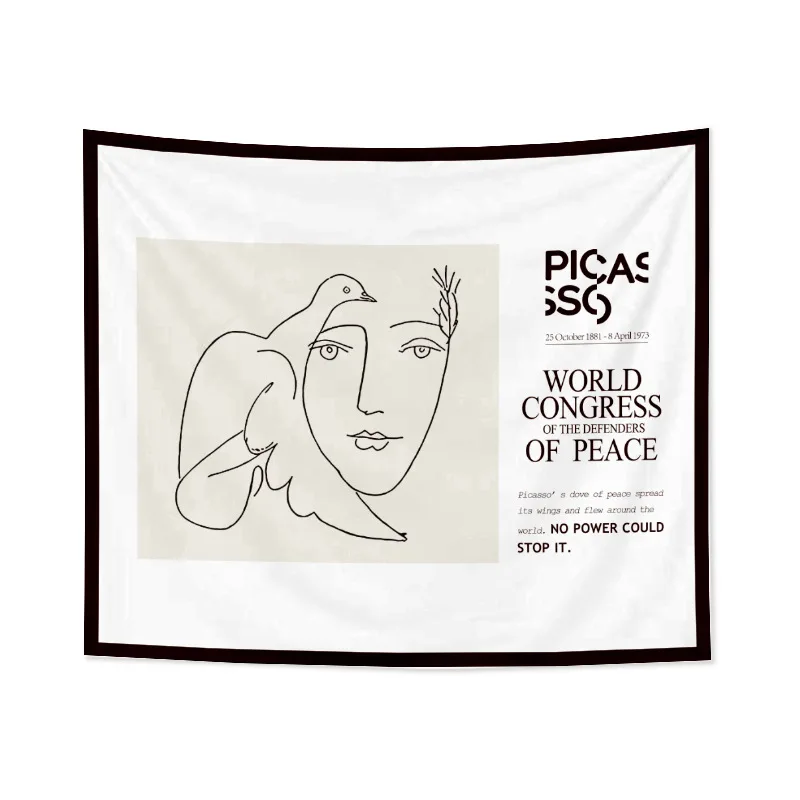Настенный Гобелен из полиэстера Jayi Picasso Matisse современное искусство простые линии