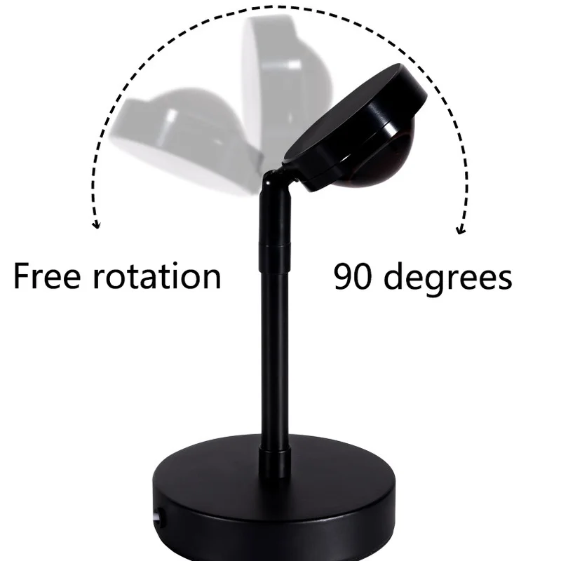 

Led Night Light USB Rainbow Projector Sunset Nightlights Light Sun Projection Desk Lamp for Bedroom Atmosphere Bar Wall Decor