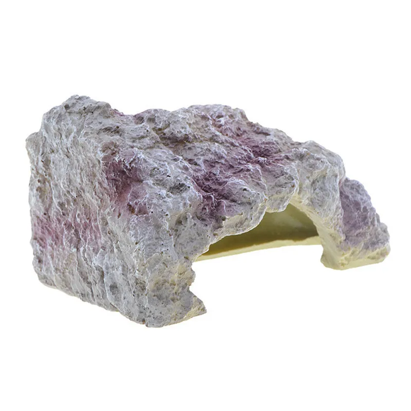 

Aquarium Decorations Cave Resin Cute Hideout Cave Ornament for Tank Small Lizards Reptiles Turtles Shrimps Fish Tank Decor Rock