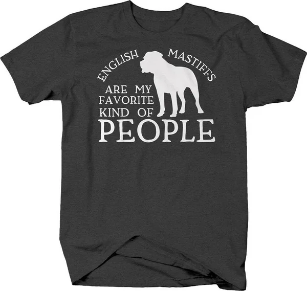

English mastiffs are my favorite kind of people silhouette dogs T-shirt