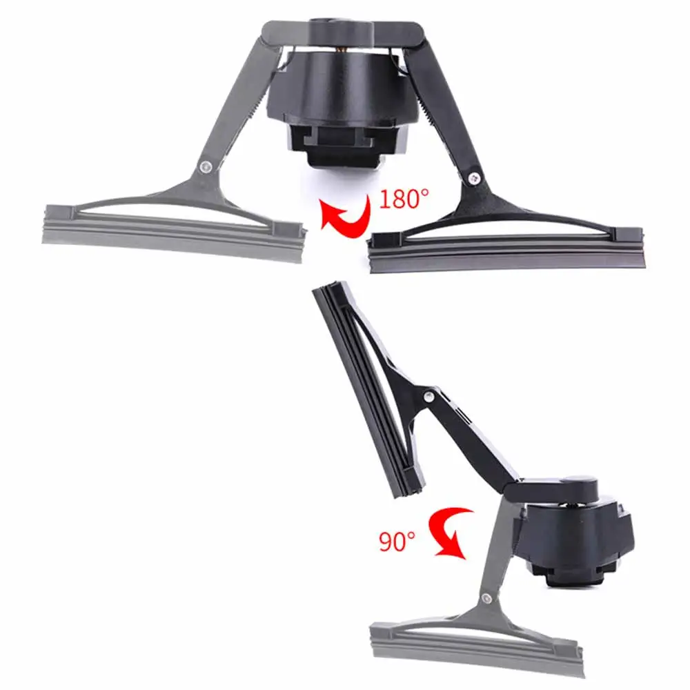 

Universal Helmet Electric Wiper Black IP5 Waterproof Double Gear Adjustable Motorcycle Electric Car Safety Accessories