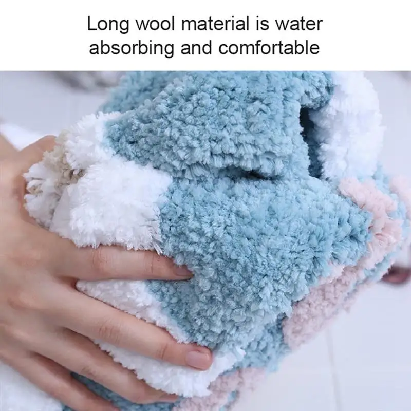 

Floor Mat Household Floor Mat Cartoon Flocking Imitation Cashmere Doormat Non-slip Carpet for Living Room Bedroom Home Decor