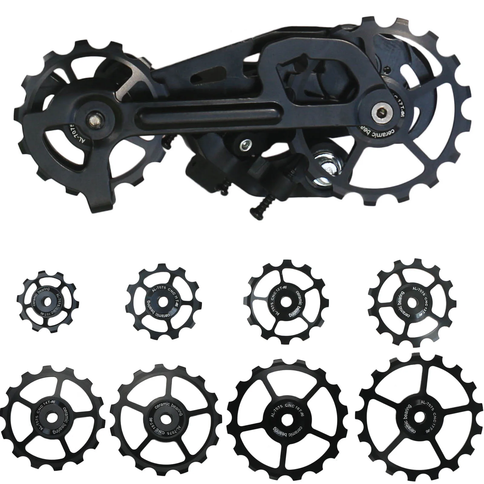 10T/11T/12T/13T/14T/15T/16T/17T MTB дорожный велосипед керамический шкив задний переключатель