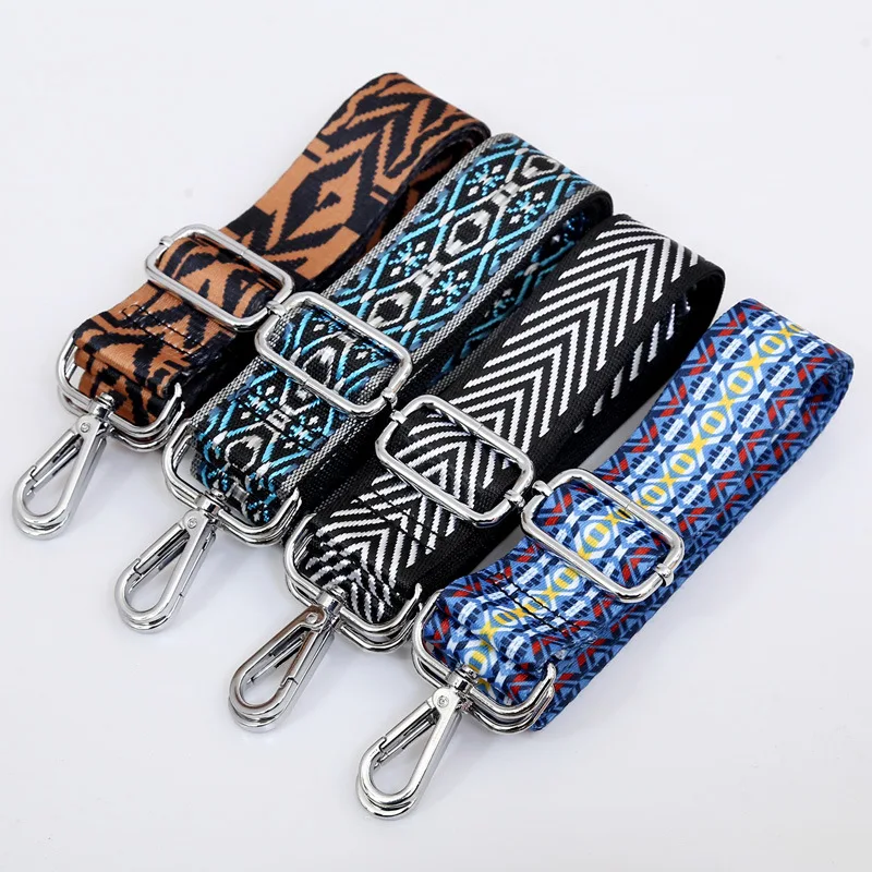 140cm Woven Bag Strap Women's belt for bag accessories Handles Ornament Handbags Shoulder Nylon Cross Body Messenger Belt Ethnic