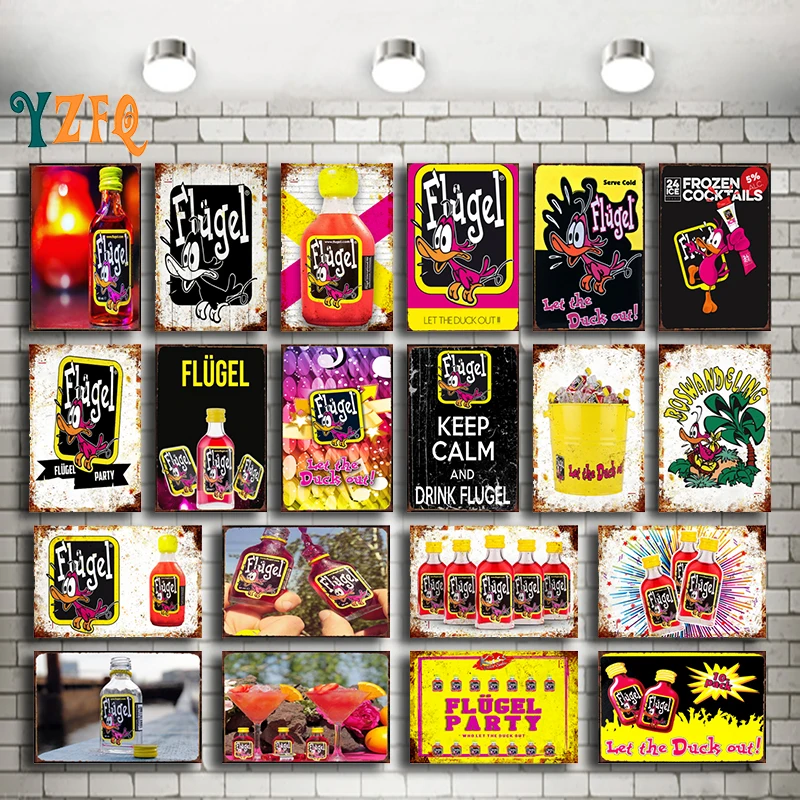 Голландское пиво пусть утки доска Металл Винтаж Олово Признаки Настенный декор