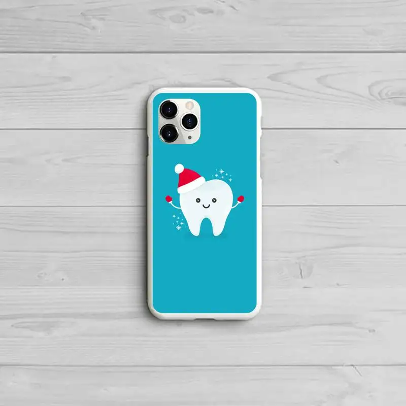 

Wisdom Teeth Dentist Tooth Phone Case Candy Color White for iPhone 11 pro XS MAX 8 7 6 6S Plus X 5S SE 2020 XR
