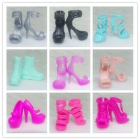 16 doll accessories fashion sneaker flat shoes genuine sandals shoeshigh heeled shoes for barbie doll shoes