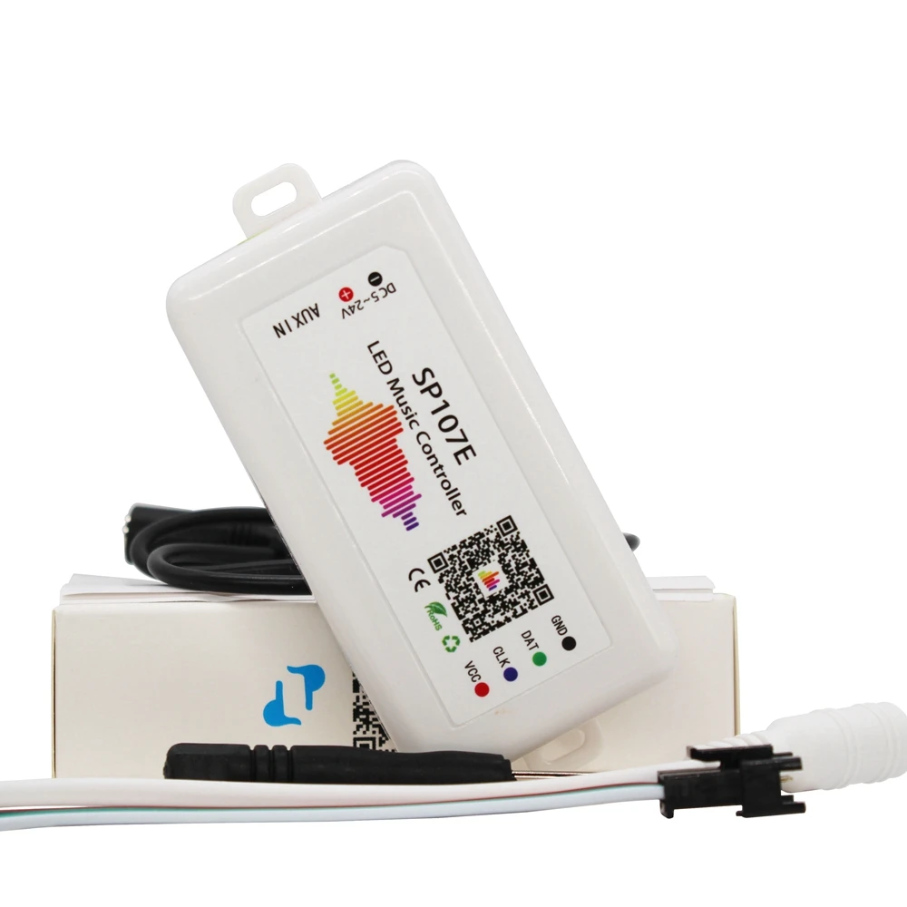 DC5 24V SP107E светодиодный музыкальный контроллер Bluetooth Применение в индивидуально
