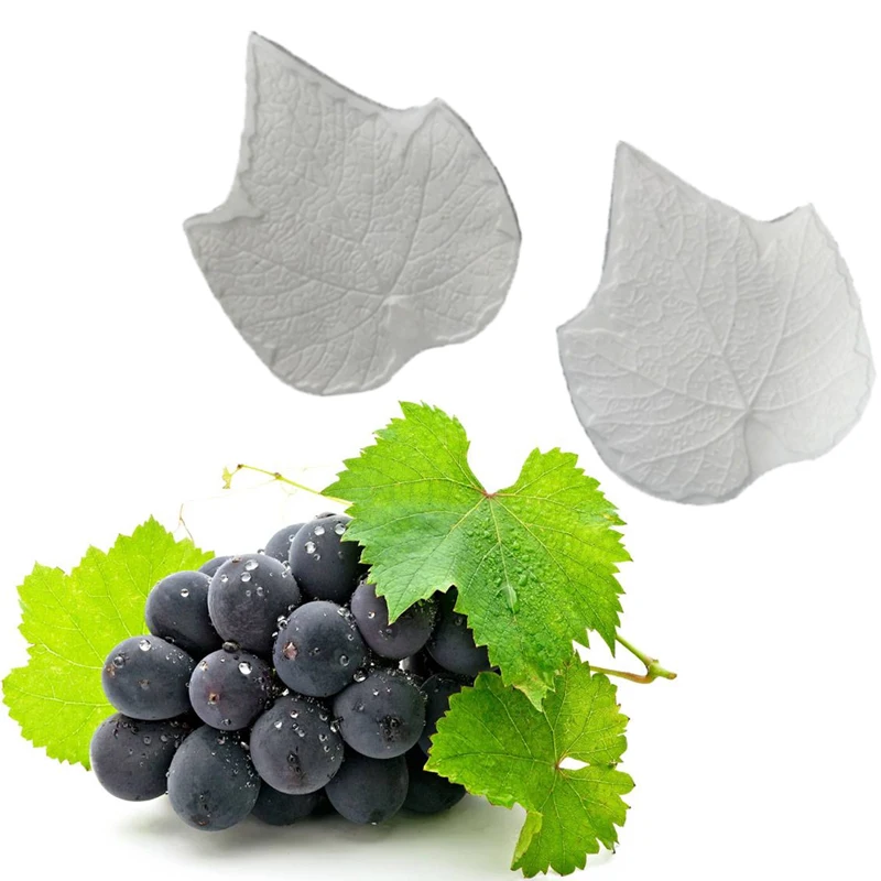 

Силиконовые формы в виде виноградных листьев, инструменты для украшения тортов, силиконовая форма, инструменты для выпечки, форма для тортов из мастики