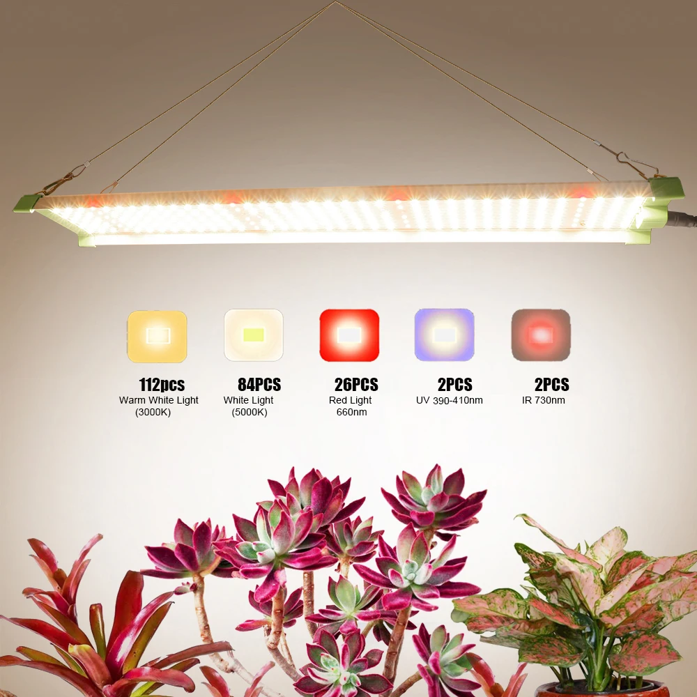 Dimmable 850w Samsung Lm282b+ Diodes Full Spectrum Grow Light High Ppfd For 2x5ft Coverage, Veg And Blooming