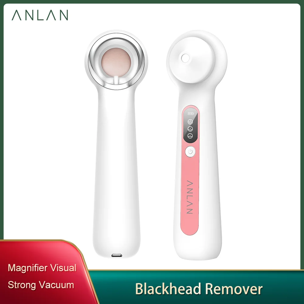 Прибор для удаления черных точек ANLAN вакуумный аппарат прыщей акне комедонов с
