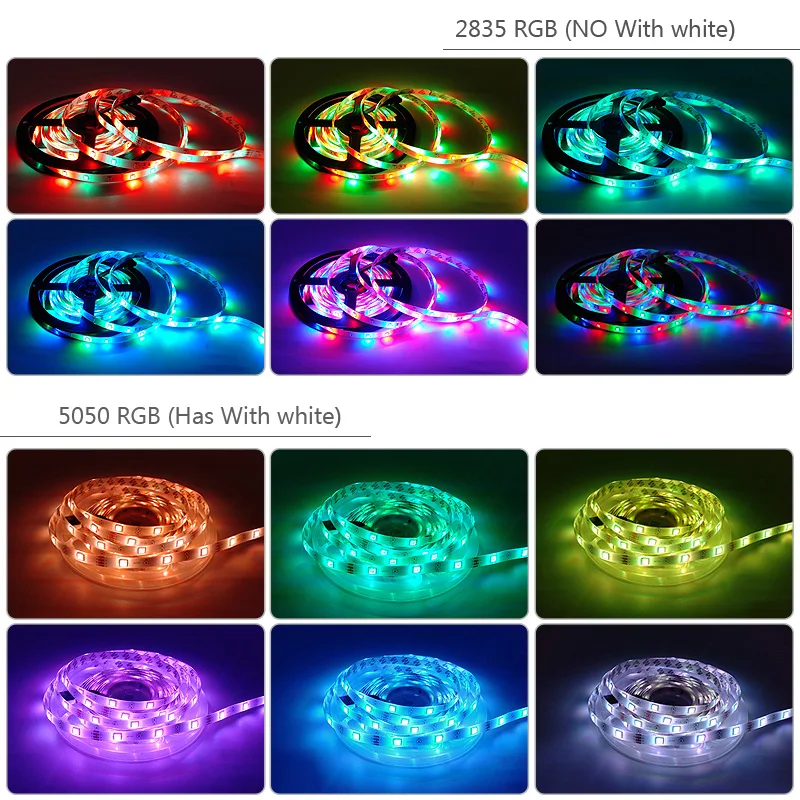 RGB Светодиодная лента 15 м светильник та 5050 SMD 2835 5 10 12 В постоянного тока