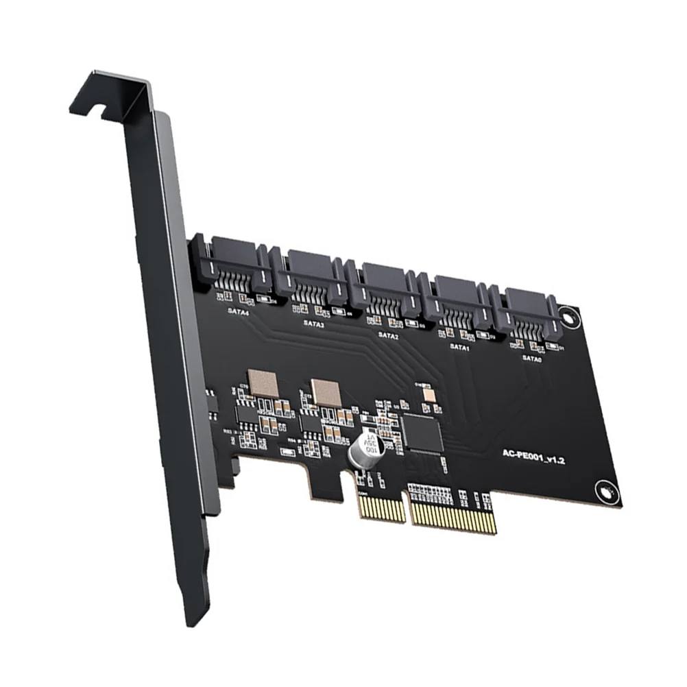 

Преобразование настольного компьютера с PCIE на 5 портов SATA3.0, 1 шт.