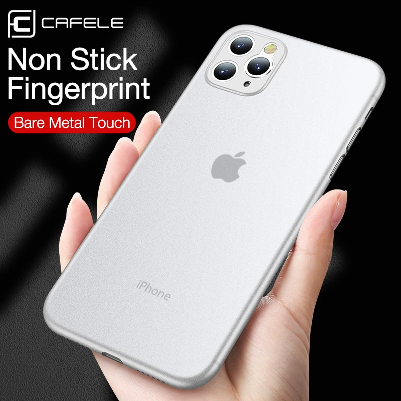 

Cafele Matte PP Case For iPhone 11 Pro Max 0.4mm Ultra-Thin Phone Cover For iPhone 11 pro 5.8 6.1 6.7 Back Case