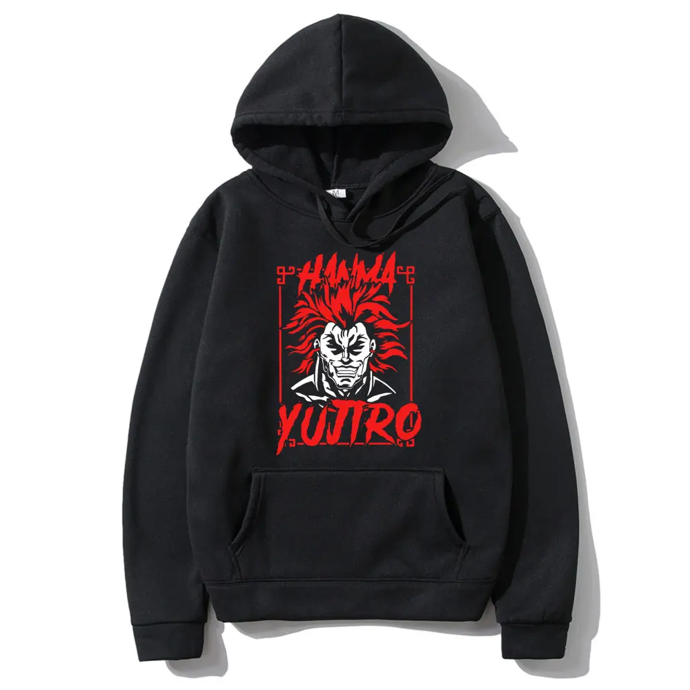 

Baki The Grappler Harajuku Cartoon Hoodie Men Women Hanma Yujiro Cool Japanese Anime Hoodies Sweatshirt Graphic Manga Streetwear