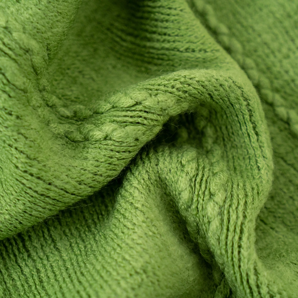 100% акриловое вязаное одеяло Battilo супермягкое однотонное в полоску с кисточкой