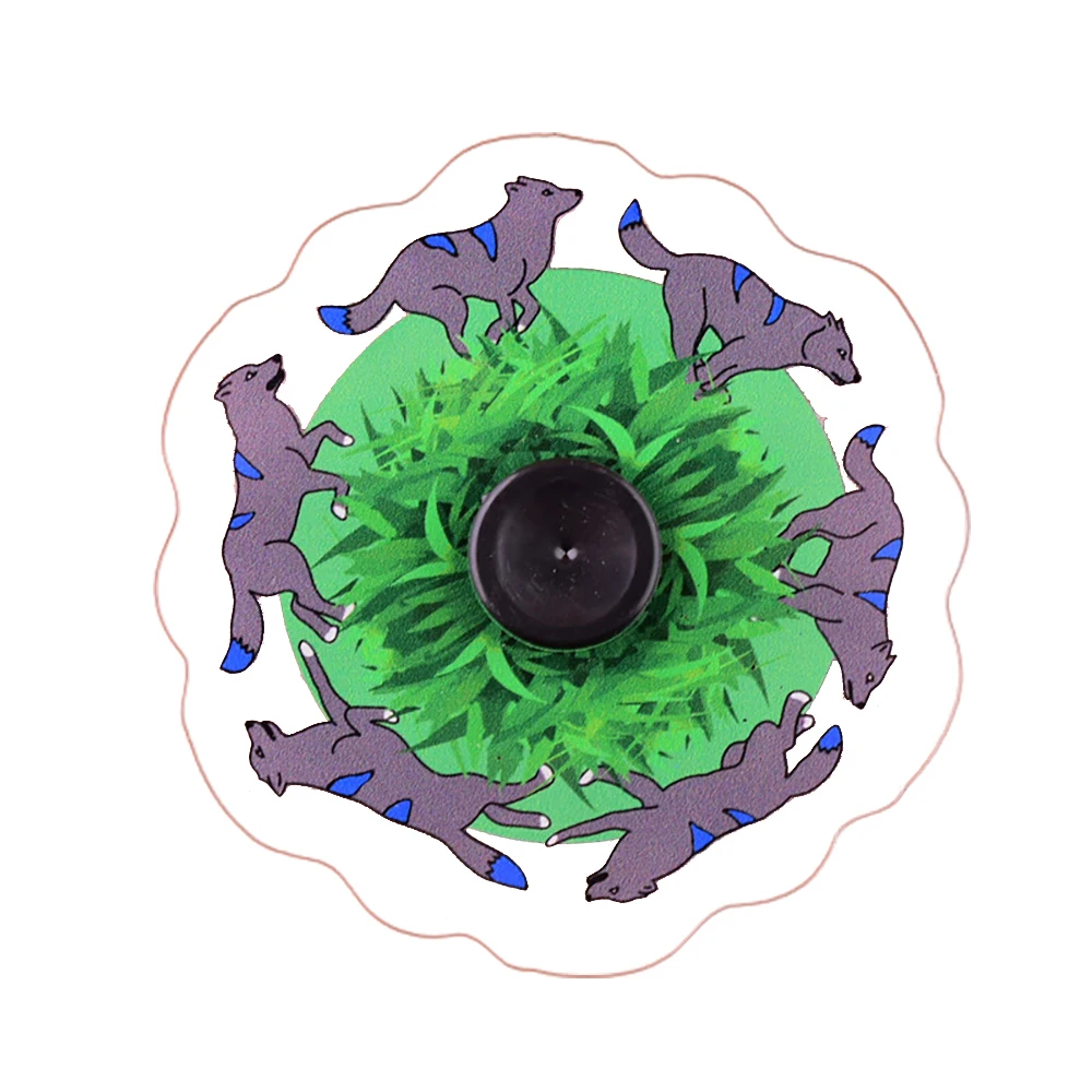 Spinner giratorio de dibujos animados con efectos especiales para correr, juguete para aliviar el estr&eacute;s con la yema del dedo-3