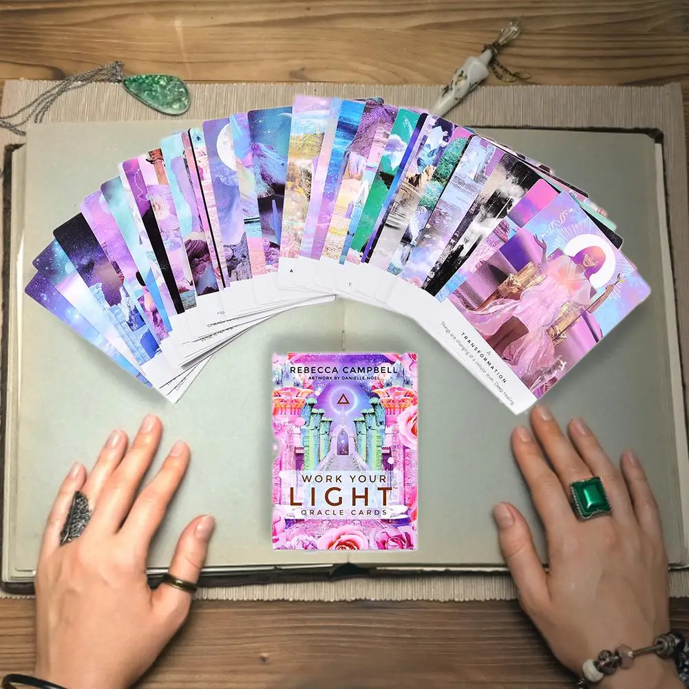 44 листа рабочий светильник на английском языке настольная игра карты Таро