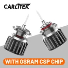 Светодиодные лампы для автомобильных фар с чипом Osram H11 H7, лампы для автомобильных фар 360 H1 H8 HIR2 9012 HB4 9006 HB3 9005, комплект для преобразования 12 В