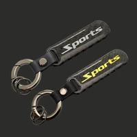 1pc metal carbon fiber car styling sports emblem keychain key chain rings for bmw audi vw mercedes toyota honda ford accessories