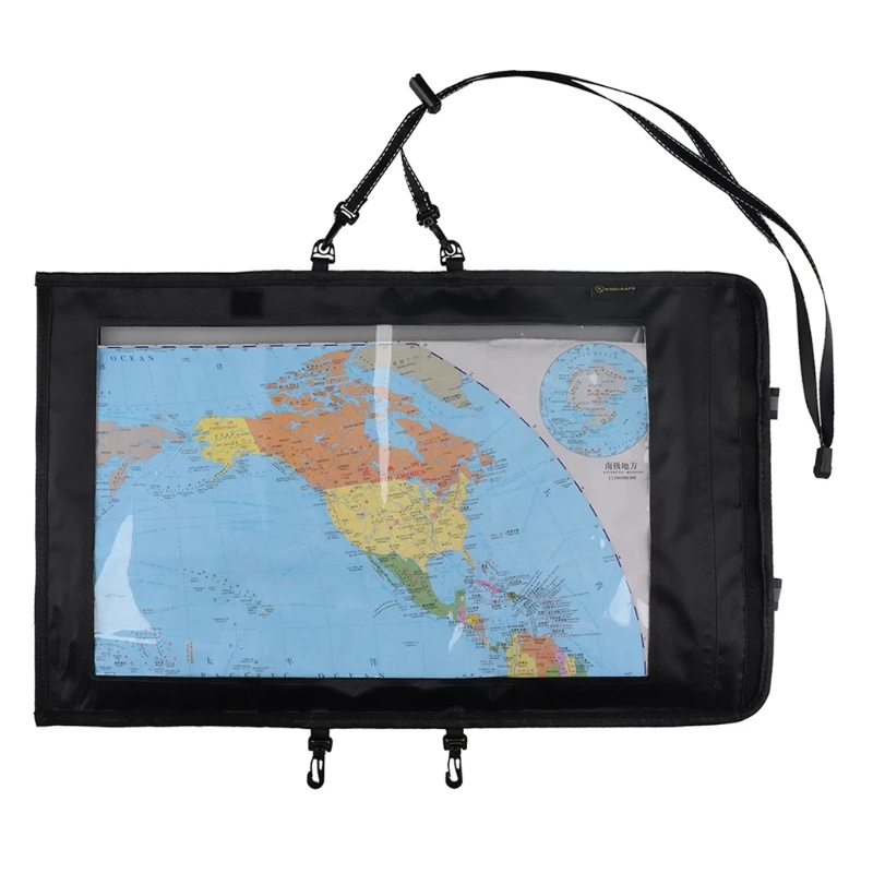 

448D Map Case - Waterproof Document Dry Bag Holder with Clear Window & Lanyard