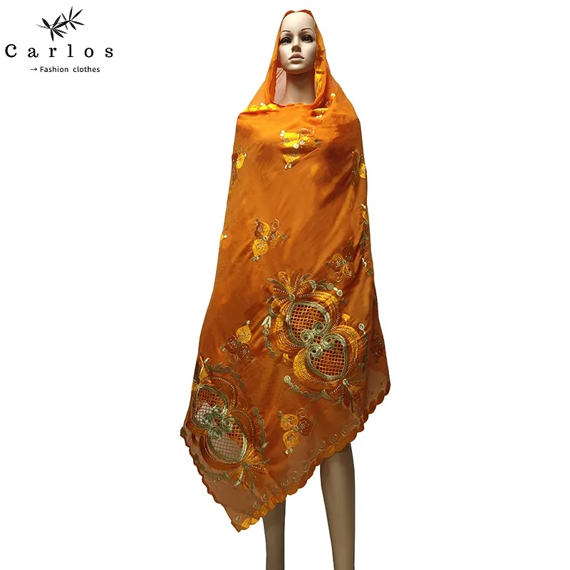 Высокое качество Лидер продаж мусульманское большой шарф 100% хлопковый в