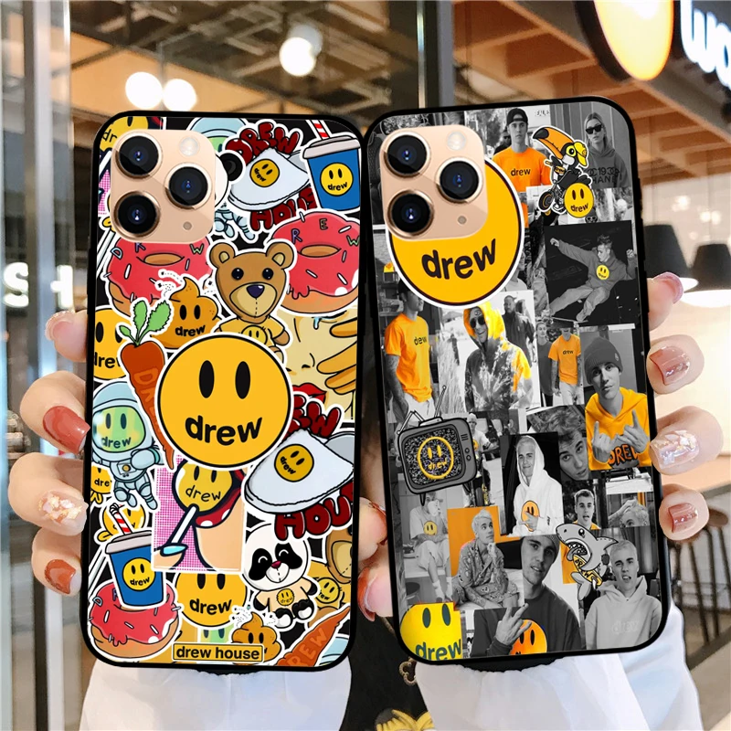 Роскошный бренд Джастин Бибер Drew house мягкий силиконовый чехол для телефона с