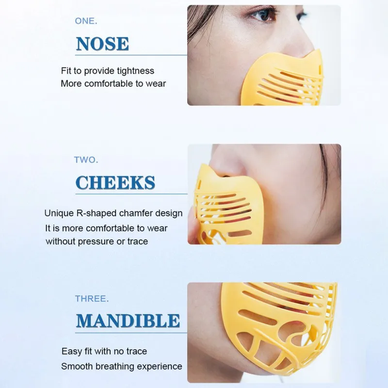 5 шт. маска внутренняя Опора PP 3D Кронштейн больше места для дыхания многоразовые