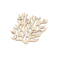 coral shape wisps mascot laser cut christmas decorations silhouette blank unpainted 25 pieces wooden shape 0388
