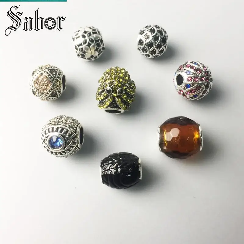 Шарм бусина в виде осьминога из Англии Черный глаз подходят для браслетов сделай