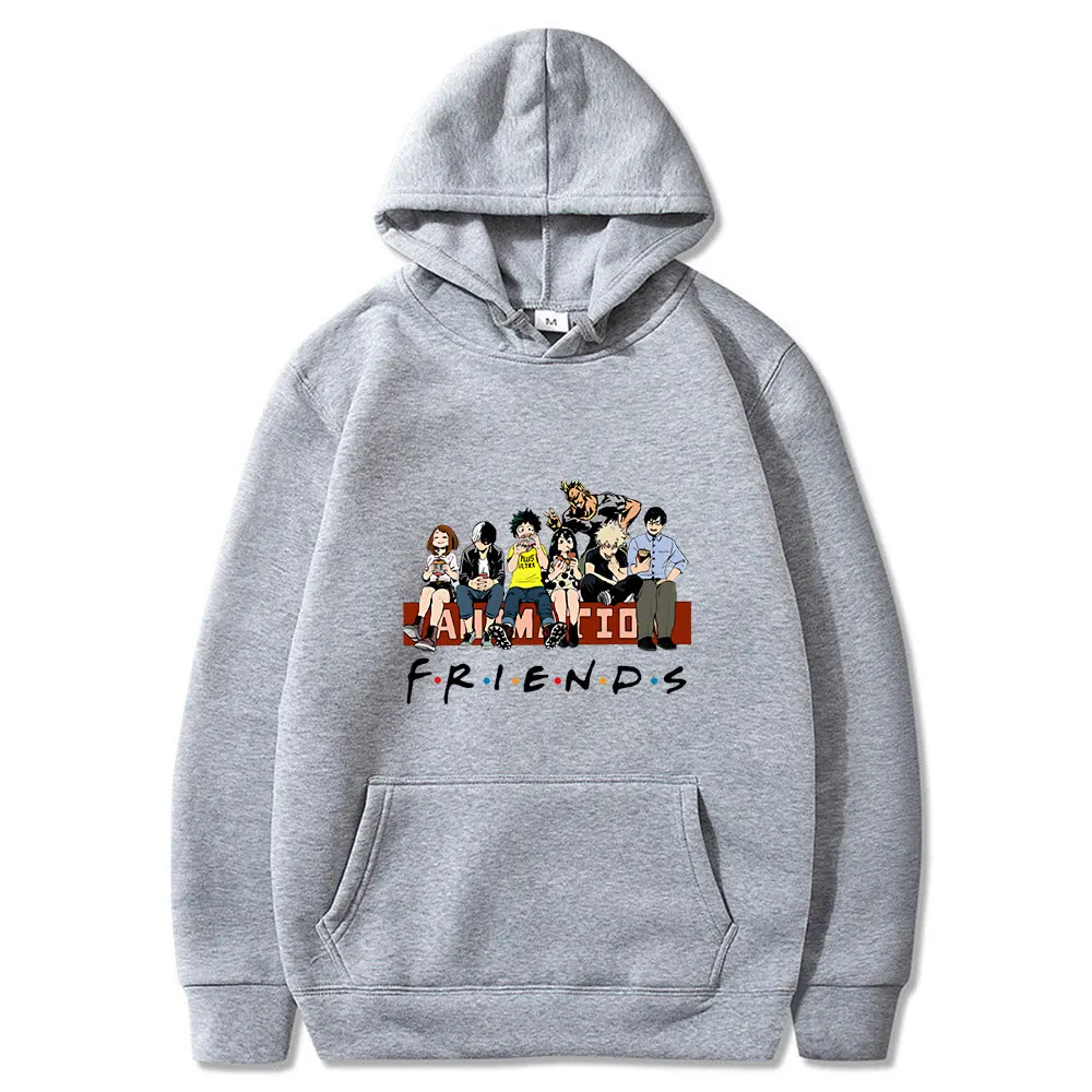 

Anime My Hero Academia Friends Printed Hoody Sweatshirt Long Sleeve Harajuku Men/Women Hoodie Boku No Hero Academia Hoodies