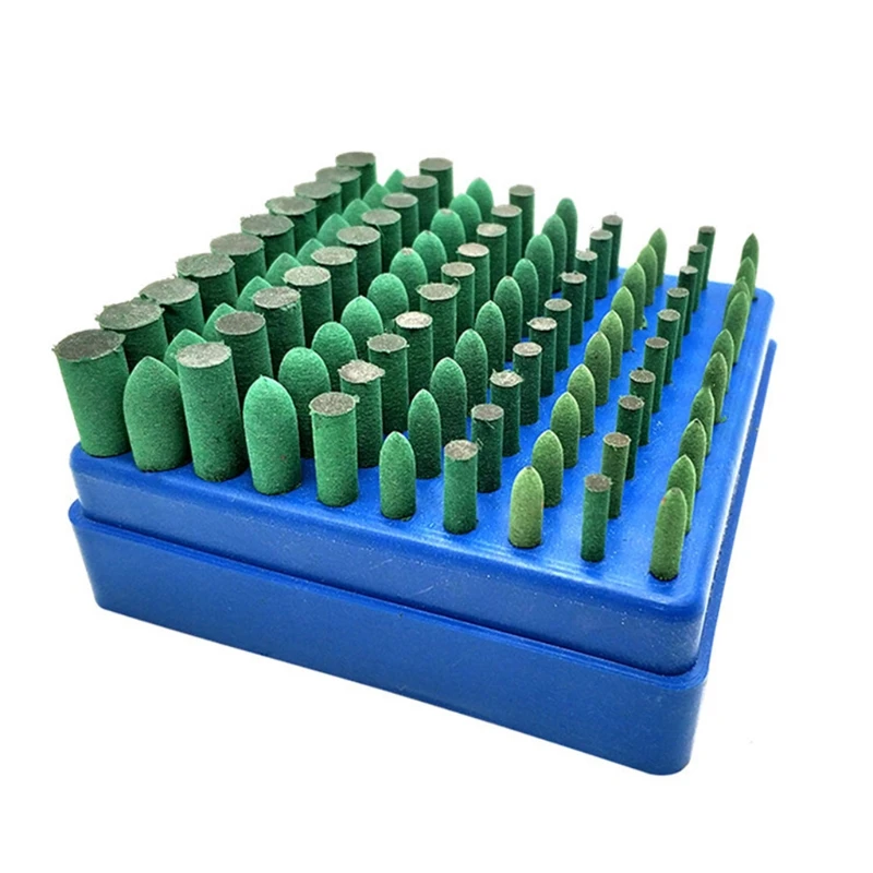 

R9UF High Sharpness Simple Multifunctional Grinding and Polishing Accessories 100 Cylindrical Grinding Heads - Green