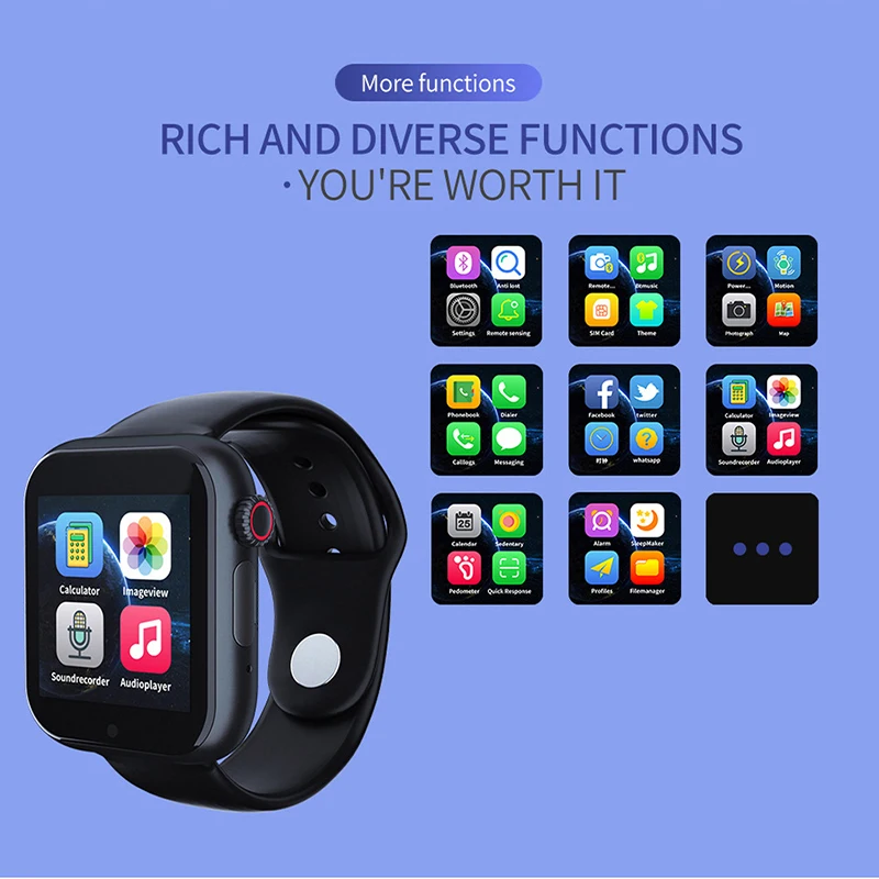 Новые смарт-часы Z6, Sim карта, фитнес, Bluetooth, IOS, Android, часы, телефон, часы, камера, музыкальный плеер, умные часы, PK GT08 DZ09 Q18 Y1