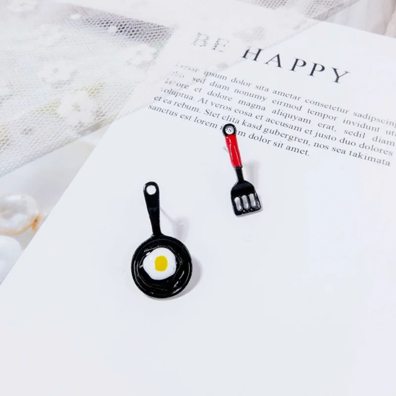 Креативный дизайн забавные Асимметричная Лопата сковорода для жарки яиц в виде