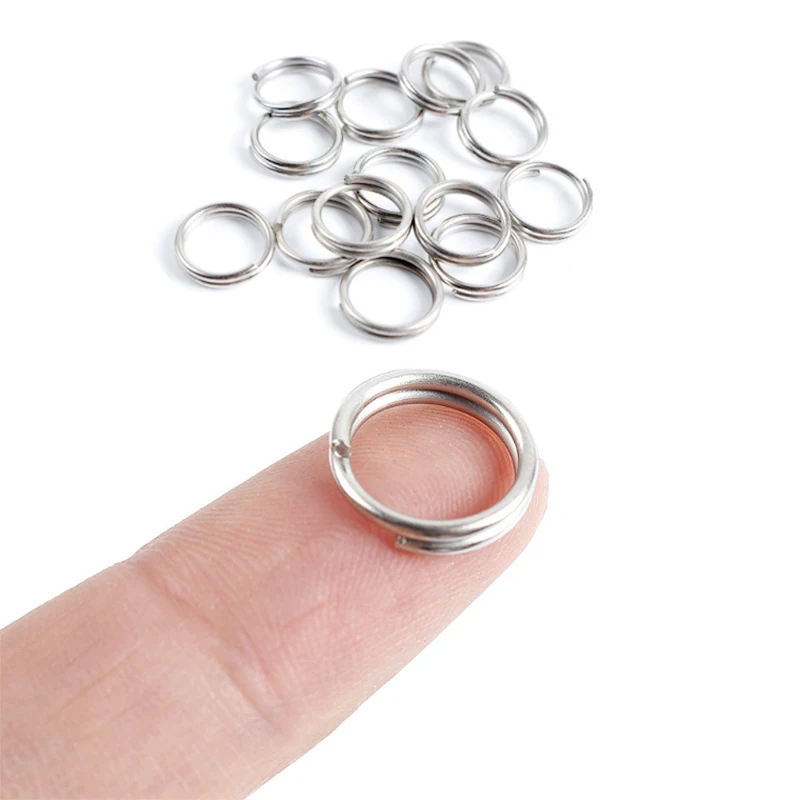 Stainless Steel Split Ring Snap Fishing Circle Heavy Chain-Turning Tackle | Спорт и развлечения