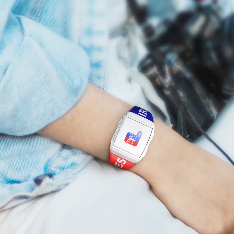 Часы наручные PESIRM женские цифровые брендовые Водонепроницаемые светодиодные