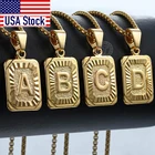 Ожерелья Trendsmax с подвеской в виде буквы J M из желтого золота для женщин и мужчин, ювелирные изделия для лучших друзей, дропшиппинг