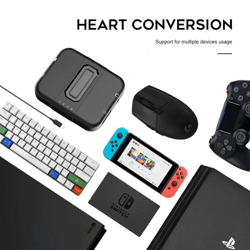 Переходник для клавиатуры и мыши xbox one ps3 ps4 игр с кабелем наушников | Электроника