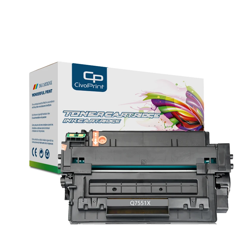 Тонерный картридж civoprint Q7551X 7551A 51A 51X, совместимый с HP LaserJet  P3005 P3005D P3005N P3005DN P3005X P3004 P3004N P3004D | АлиЭкспресс