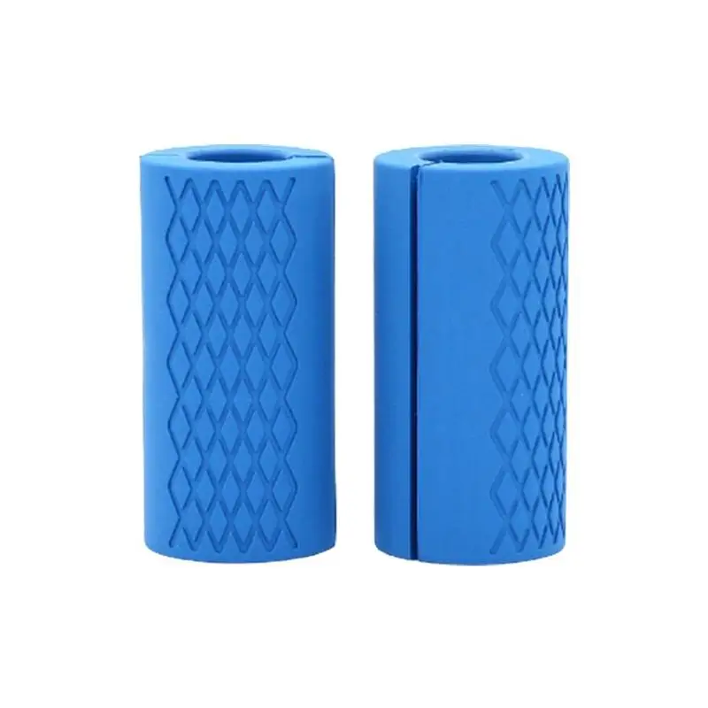 

1 Pair Dumbbell Barbell Grip Bar Pad Handles Silicone Up Anti-slip Weightlifting Protect Support Fat Pull bell Grips Kettle L0E5