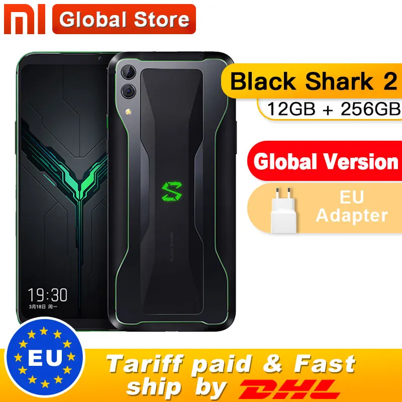 Глобальная версия Xiaomi Black Shark 2 12 Гб 256 Встроенная память Snapdragon 855 смартфоне игра Octa