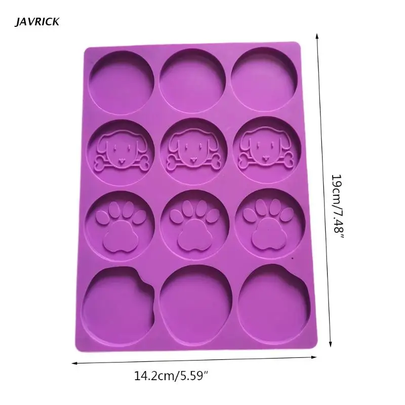 

Phone Grip Epoxy Resin Mold Phone Socket Silicone Mould DIY Crafts Love Heart Dog Paws Bones 12 Cavity Irregular Round Mount